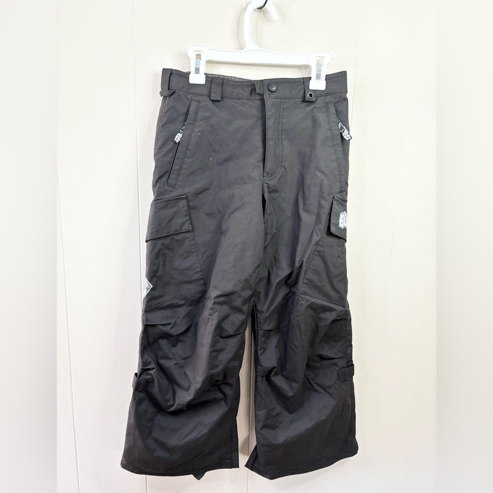 Burton black unisex snowboarding pants adjustable size M 7-8 dry ride cargo ski
